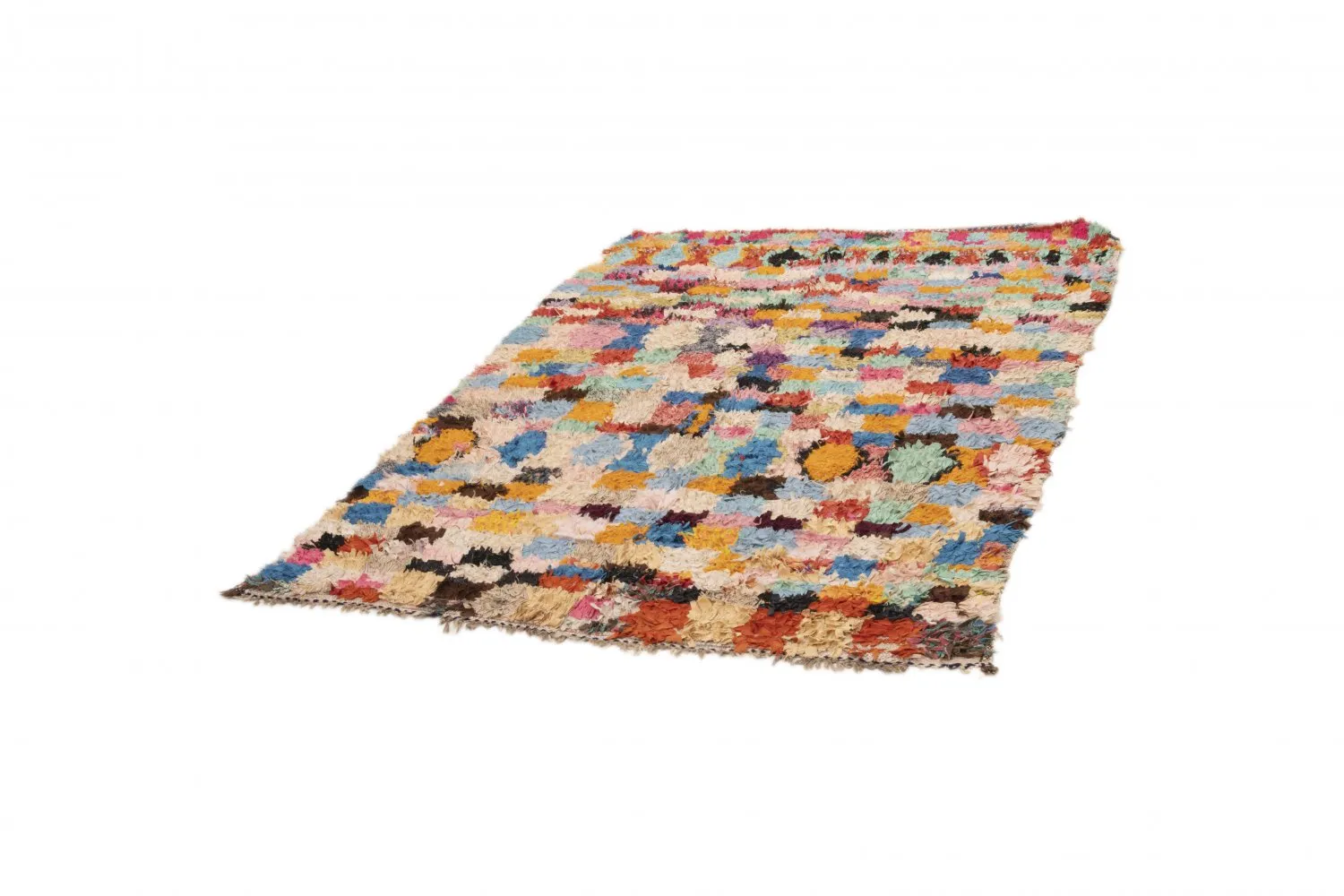Tappeto Berberi Dal Marocco Boucherouite 235 x 160 cm