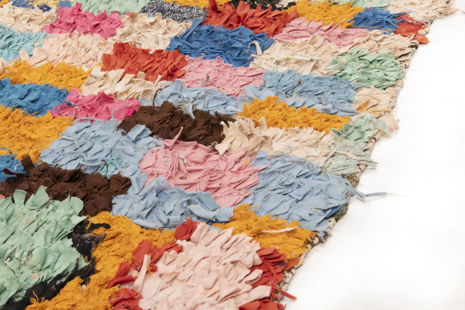 Tappeto Berberi Dal Marocco Boucherouite 235 x 160 cm