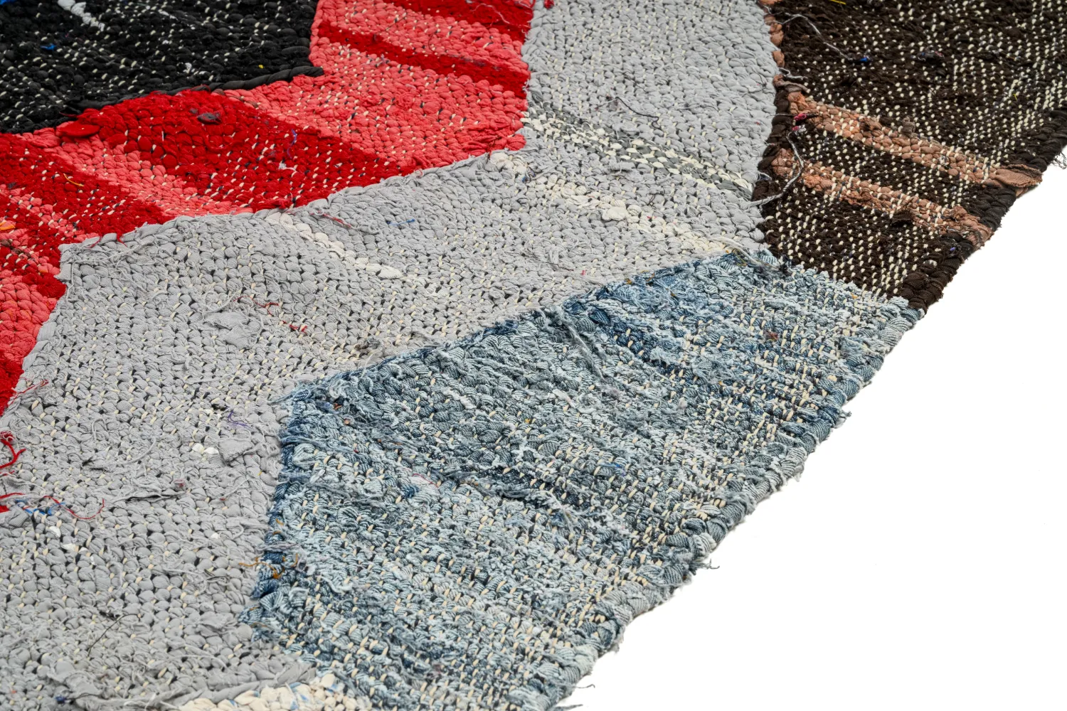 Tappeto Berberi Dal Marocco Boucherouite 135 x 225 cm
