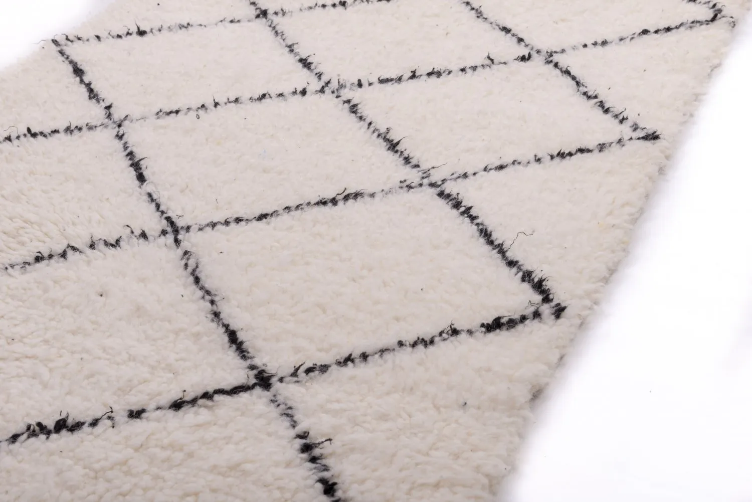 Tappeto Kilim In Stile Berbero Del Marocco Beni Ourain 305 x 85 cm