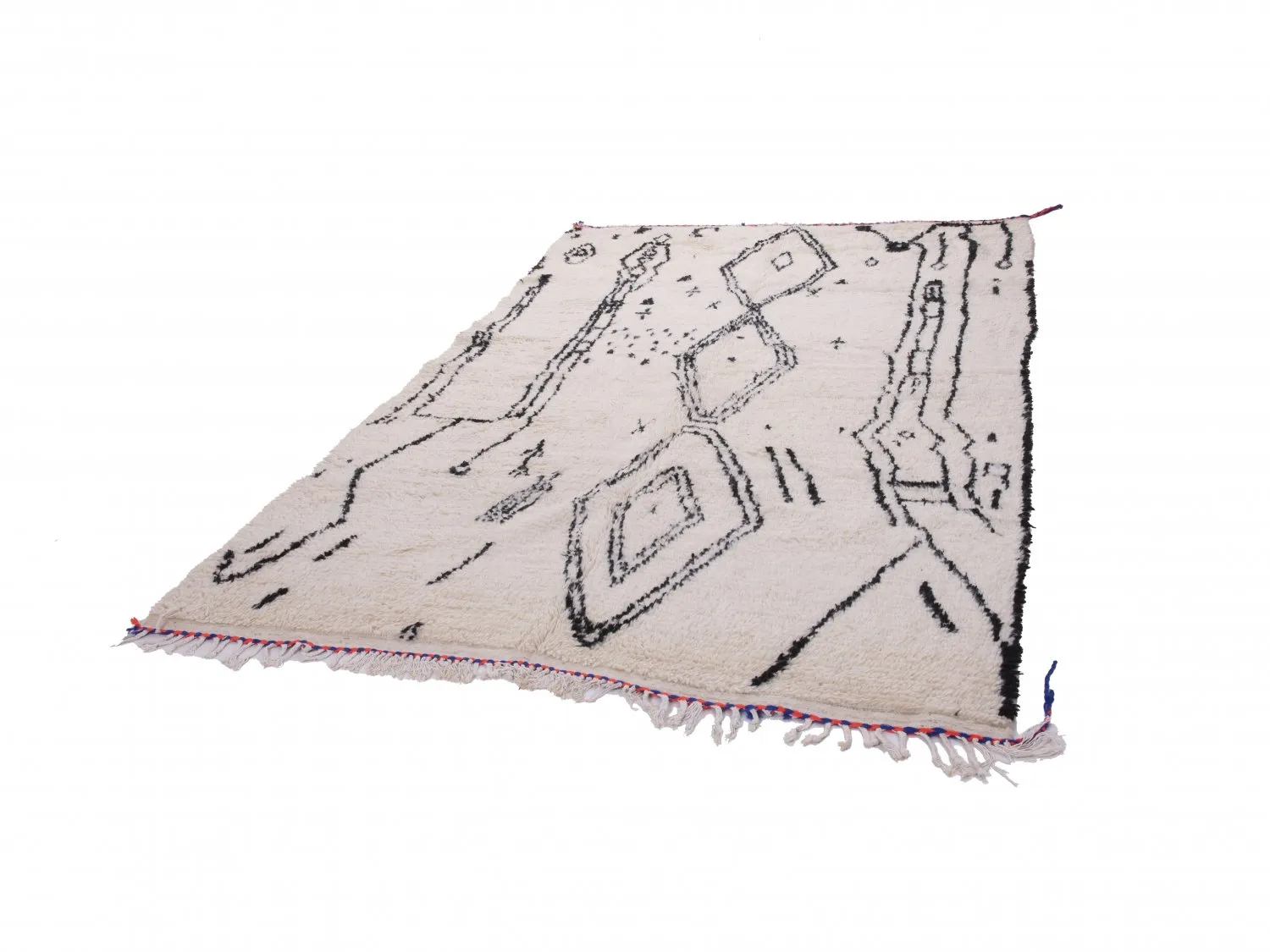 Tappeto Kilim In Stile Berbero Del Marocco Azilal 300 x 190 cm