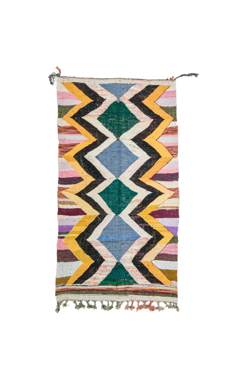 Tappeto Berberi Dal Marocco Boucherouite 135 x 260 cm