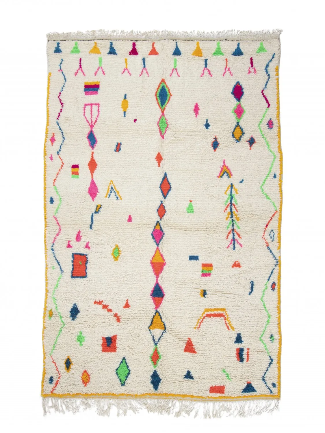 Tappeto Kilim In Stile Berbero Del Marocco Azilal 290 x 190 cm