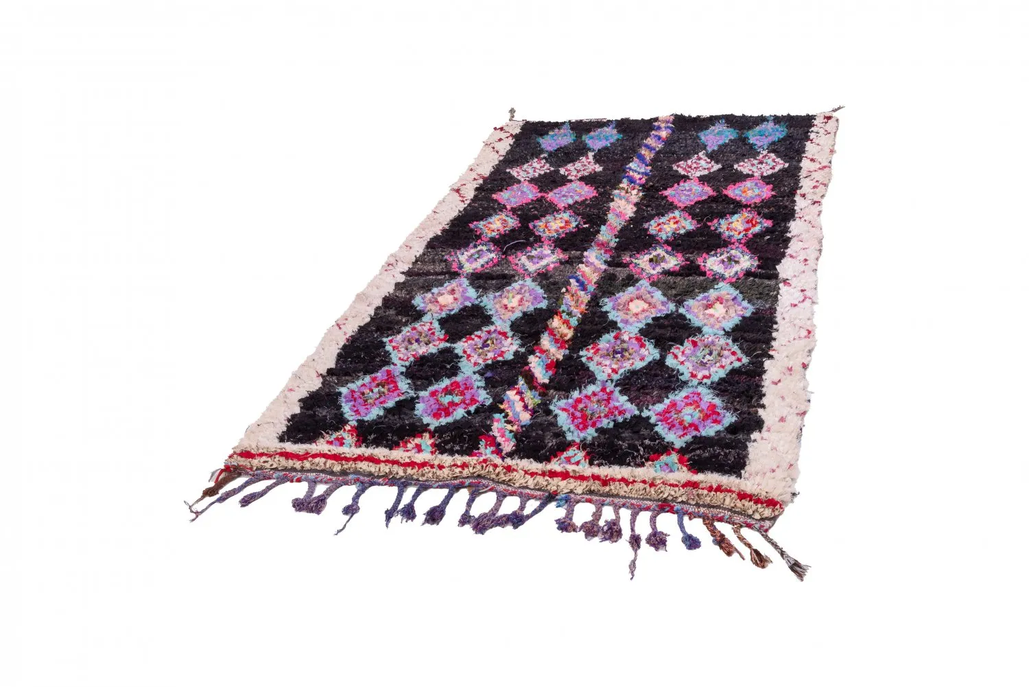 Tappeto Berberi Dal Marocco Boucherouite 265 x 140 cm
