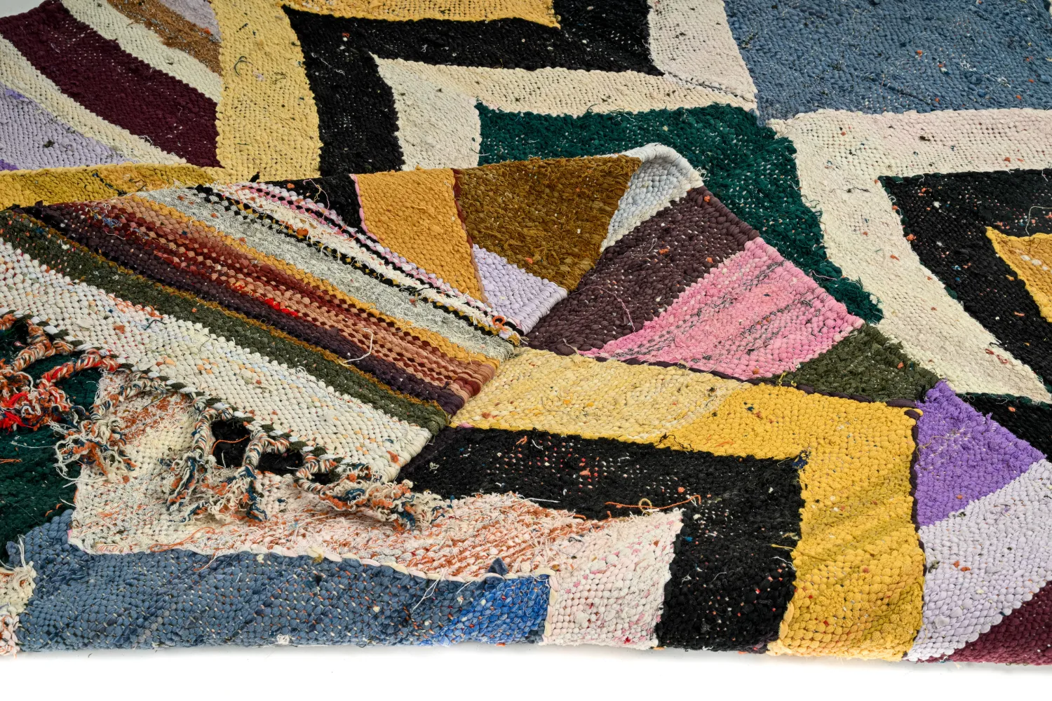 Tappeto Berberi Dal Marocco Boucherouite 135 x 260 cm