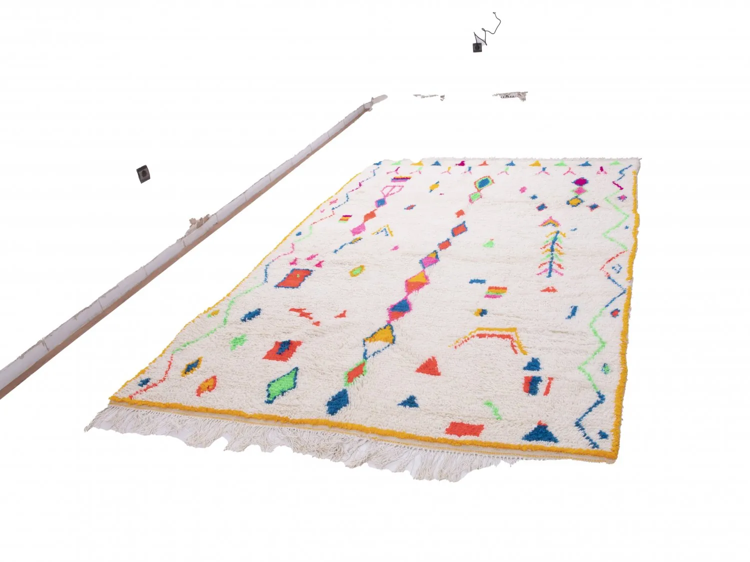 Tappeto Kilim In Stile Berbero Del Marocco Azilal 290 x 190 cm