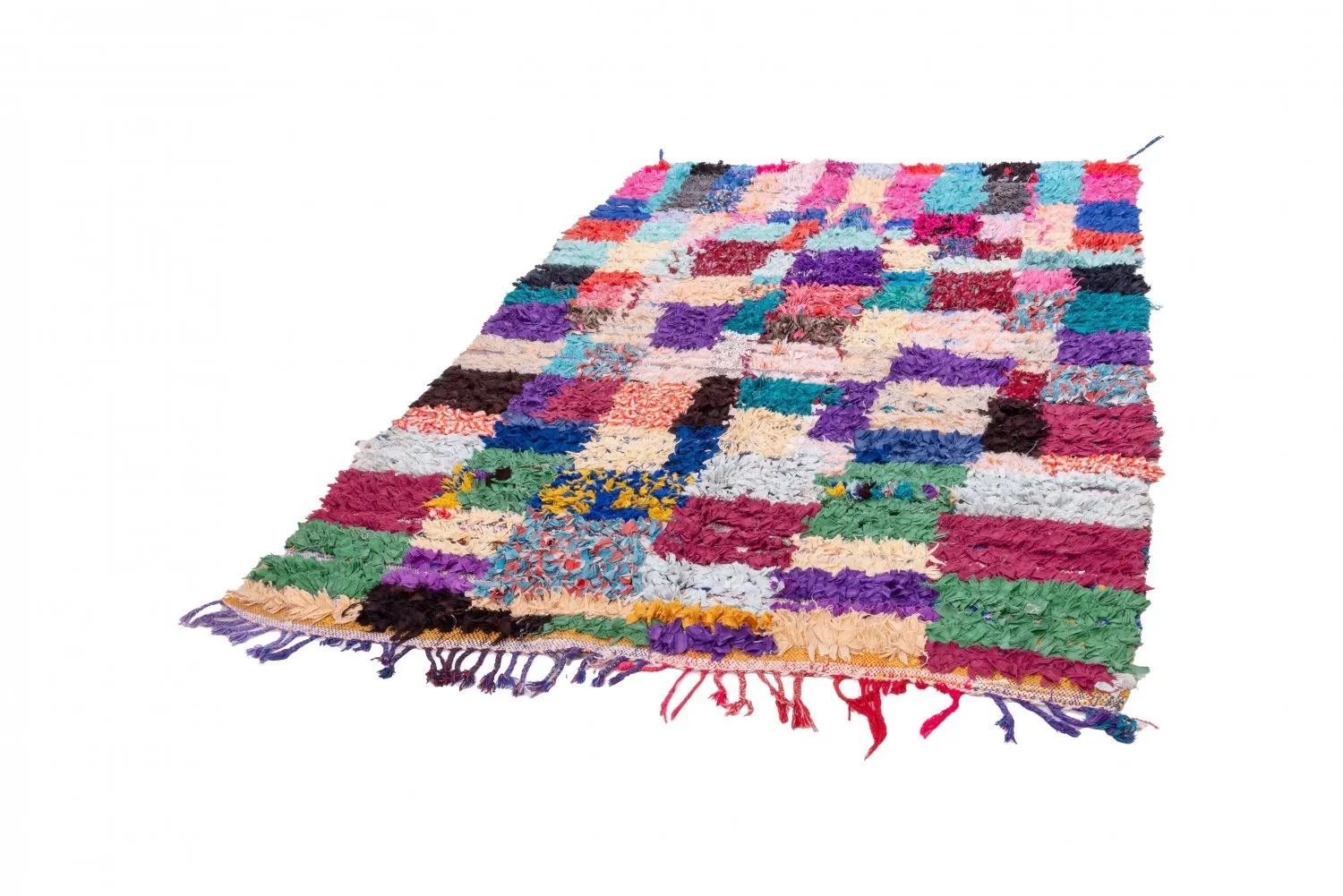 Tappeto Berberi Dal Marocco Boucherouite 210 x 150 cm