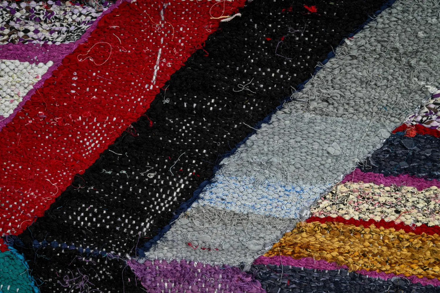 Tappeto Berberi Dal Marocco Boucherouite 140 x 290 cm