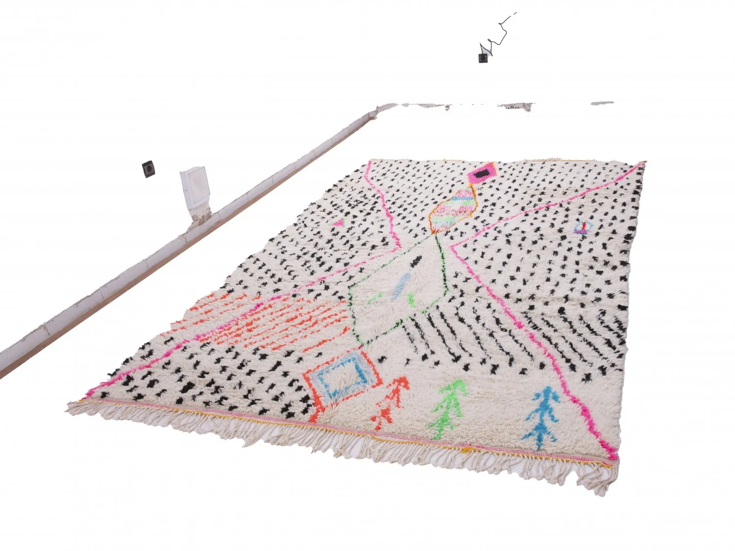 Tappeto Kilim In Stile Berbero Del Marocco Azilal 290 x 190 cm