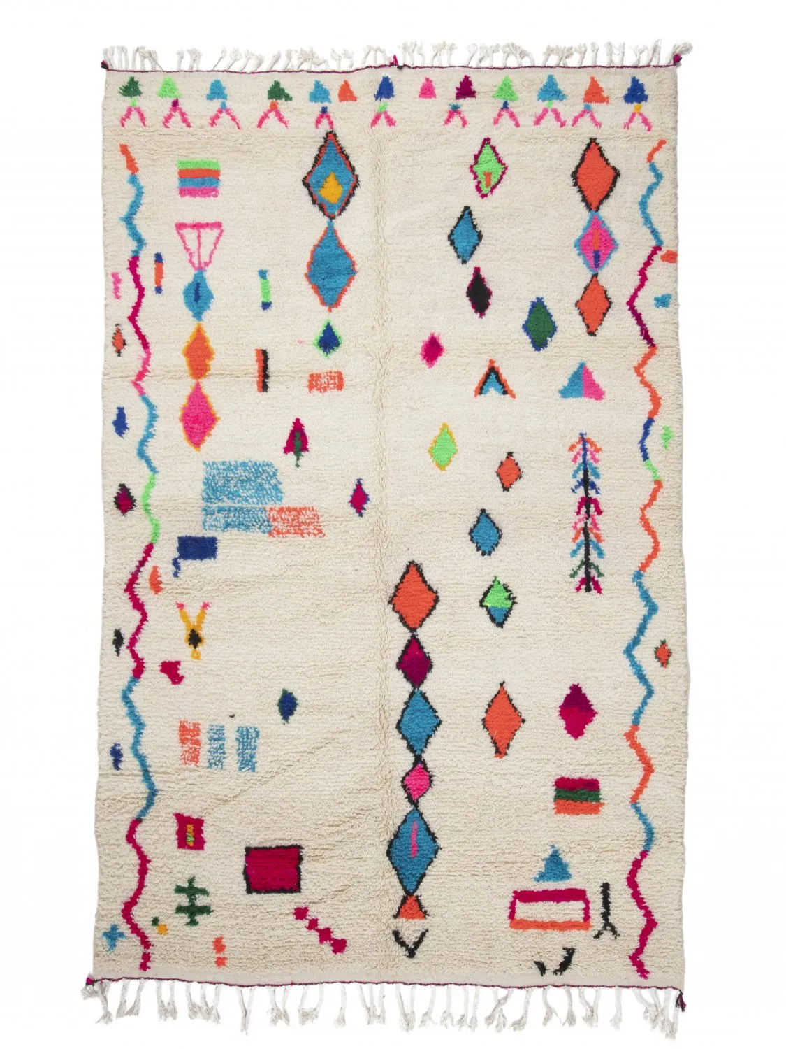 Tappeto Kilim In Stile Berbero Del Marocco Azilal 310 x 190 cm