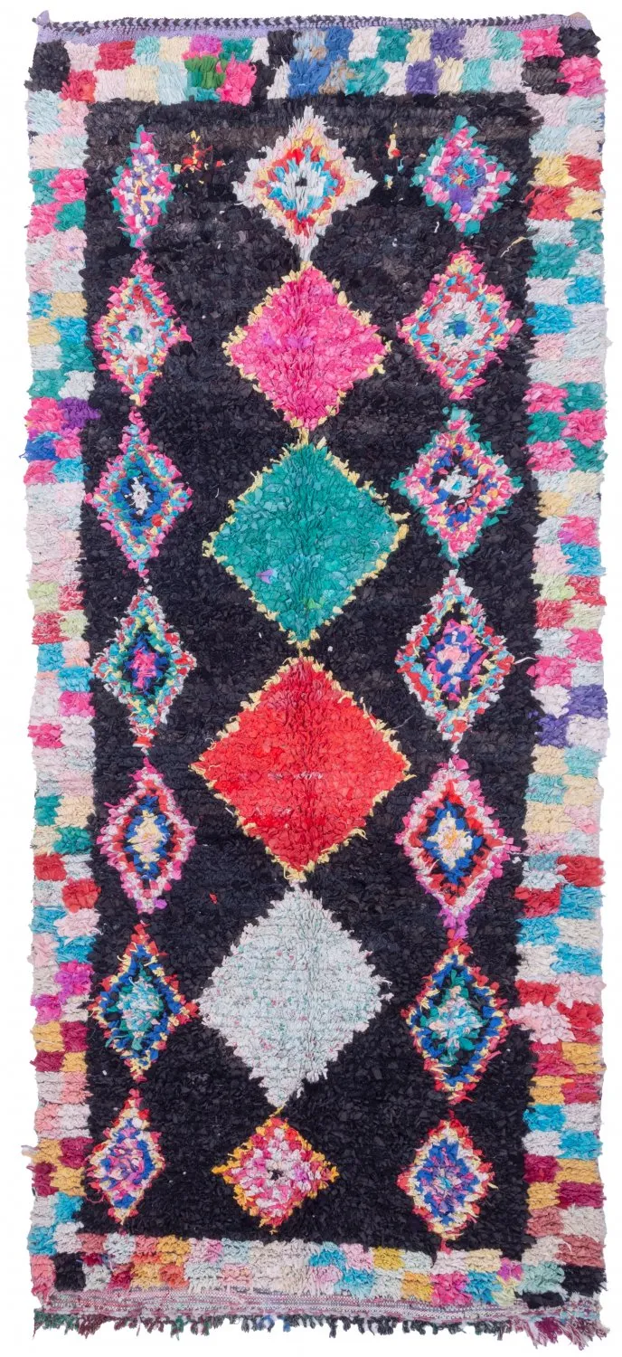 Tappeto Berberi Dal Marocco Boucherouite 230 x 130 cm