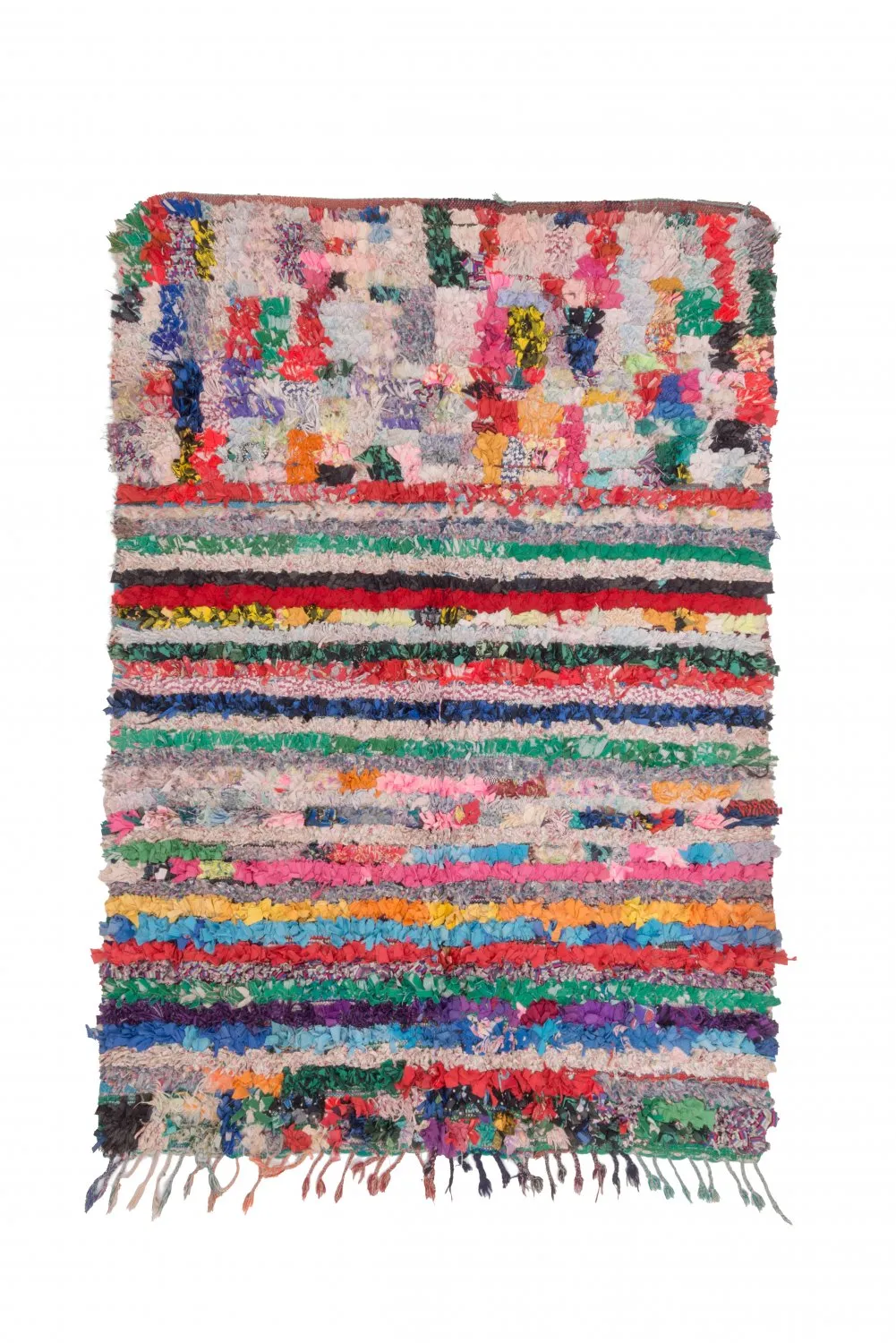Tappeto Berberi Dal Marocco Boucherouite 210 x 145 cm