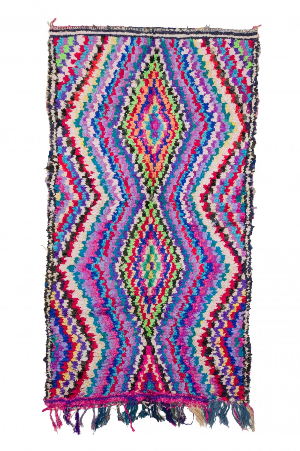 Tappeto Berberi Dal Marocco Boucherouite 270 x 145 cm