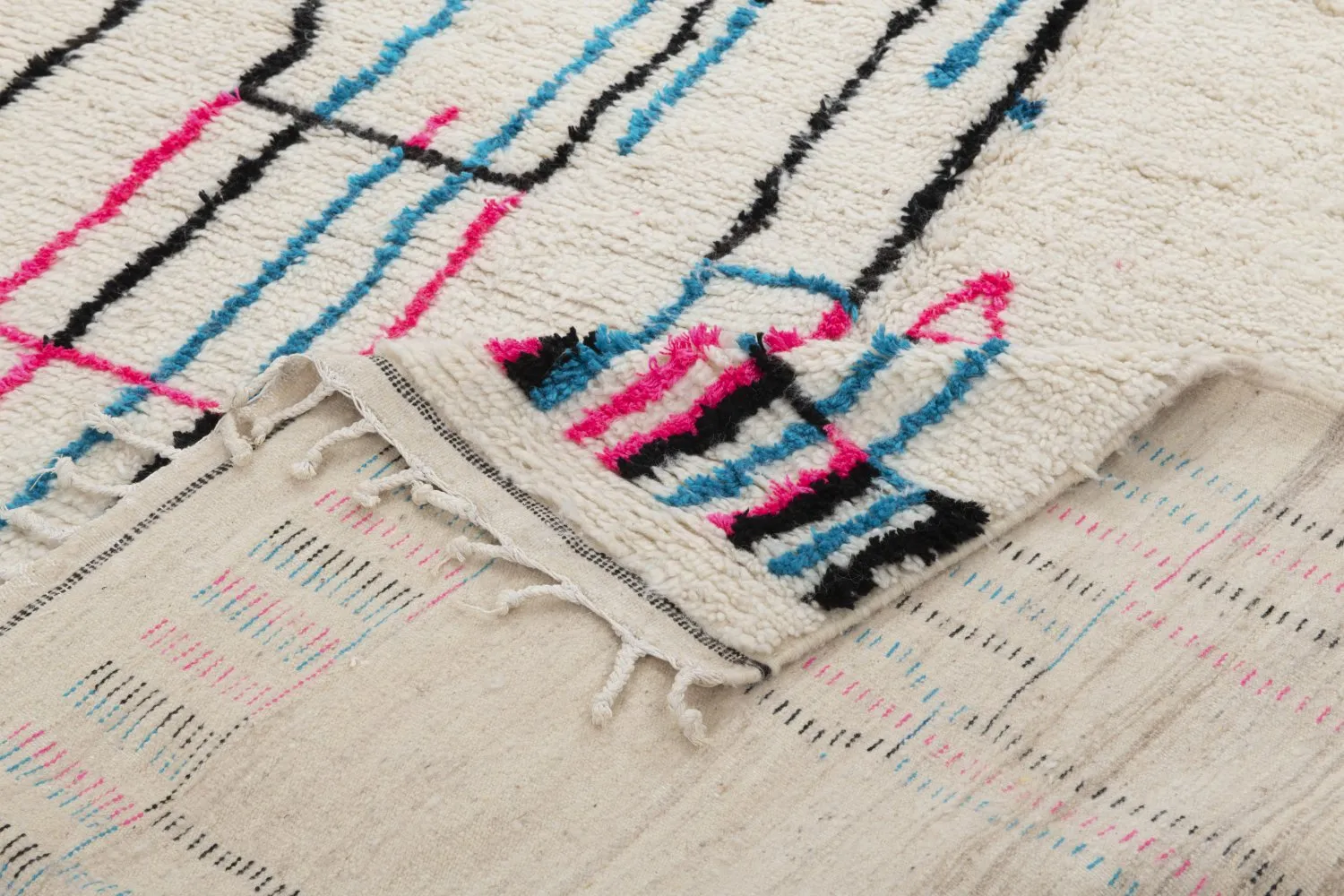 Tappeto Kilim In Stile Berbero Del Marocco Azilal 310 x 200 cm