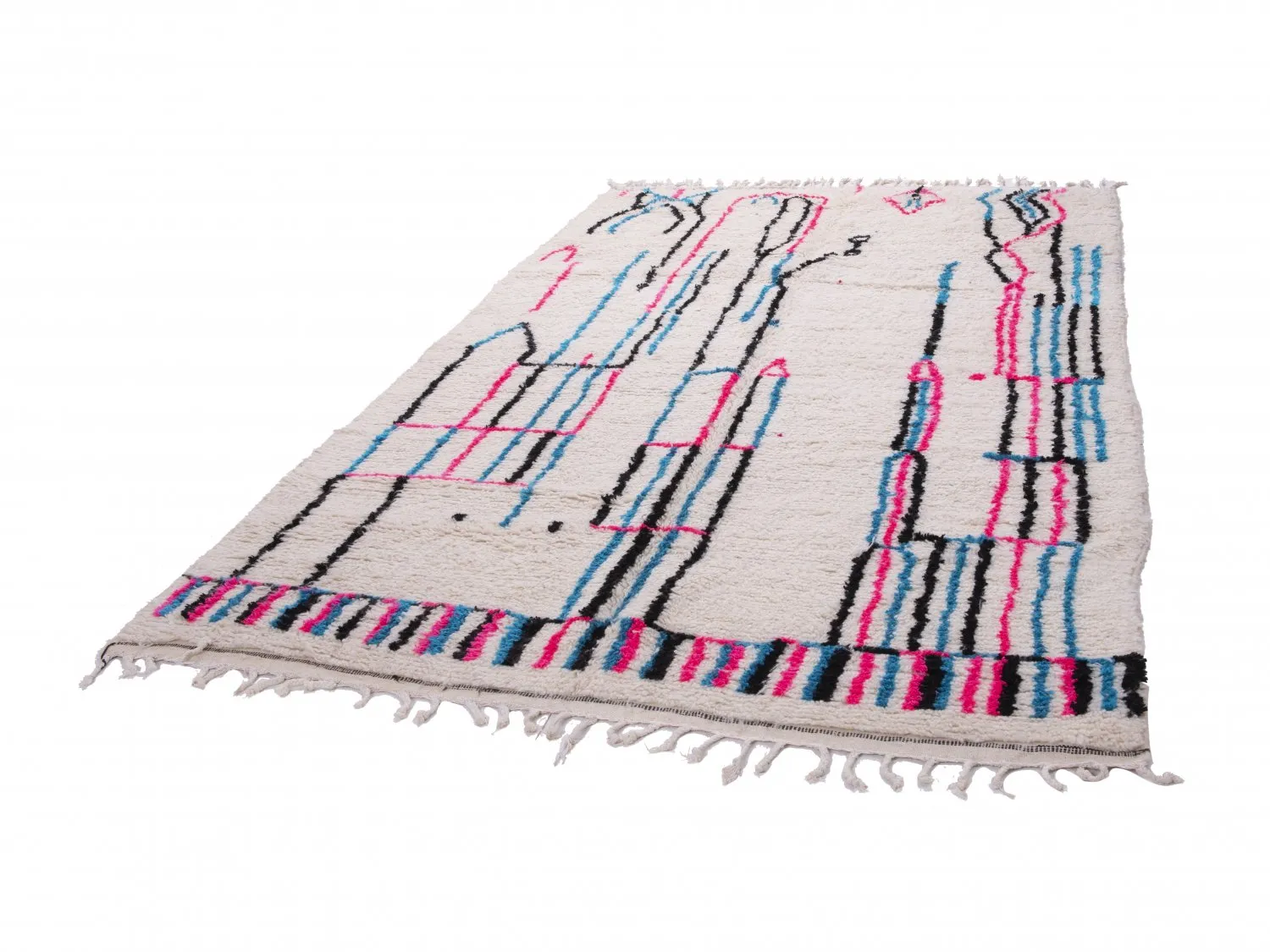 Tappeto Kilim In Stile Berbero Del Marocco Azilal 310 x 200 cm
