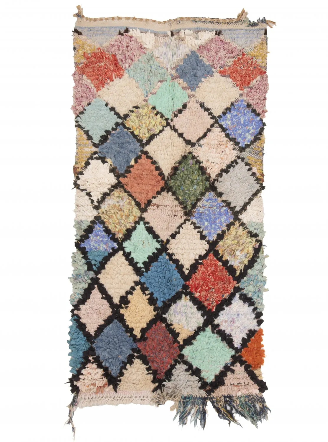 Tappeto Berberi Dal Marocco Boucherouite 175 x 90 cm