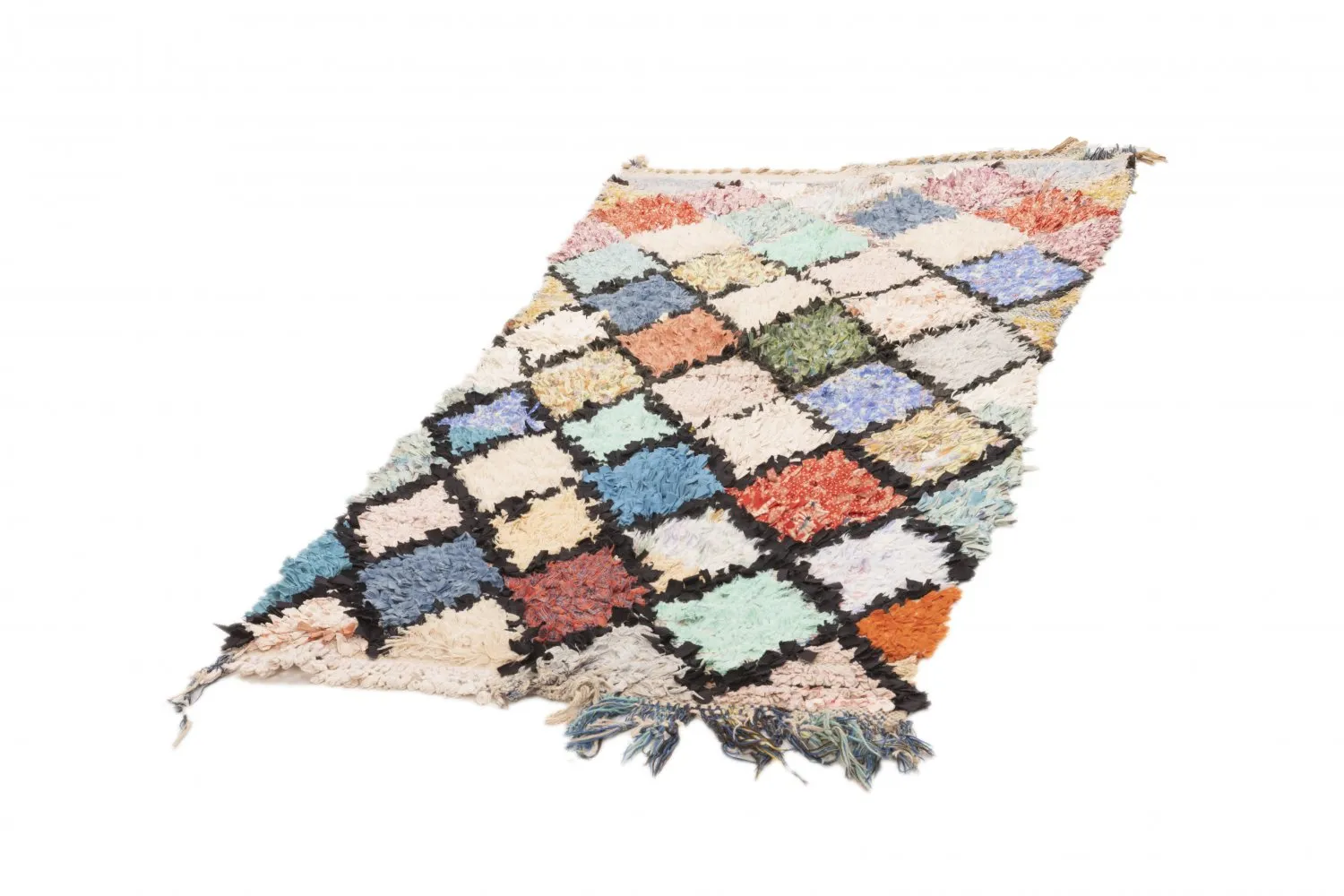 Tappeto Berberi Dal Marocco Boucherouite 175 x 90 cm