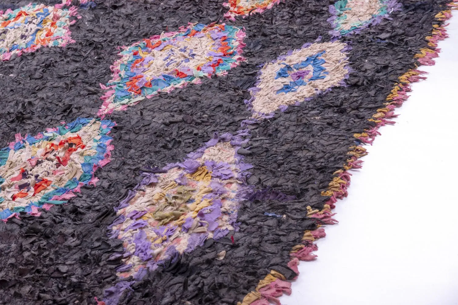 Tappeto Berberi Dal Marocco Boucherouite 260 x 145 cm