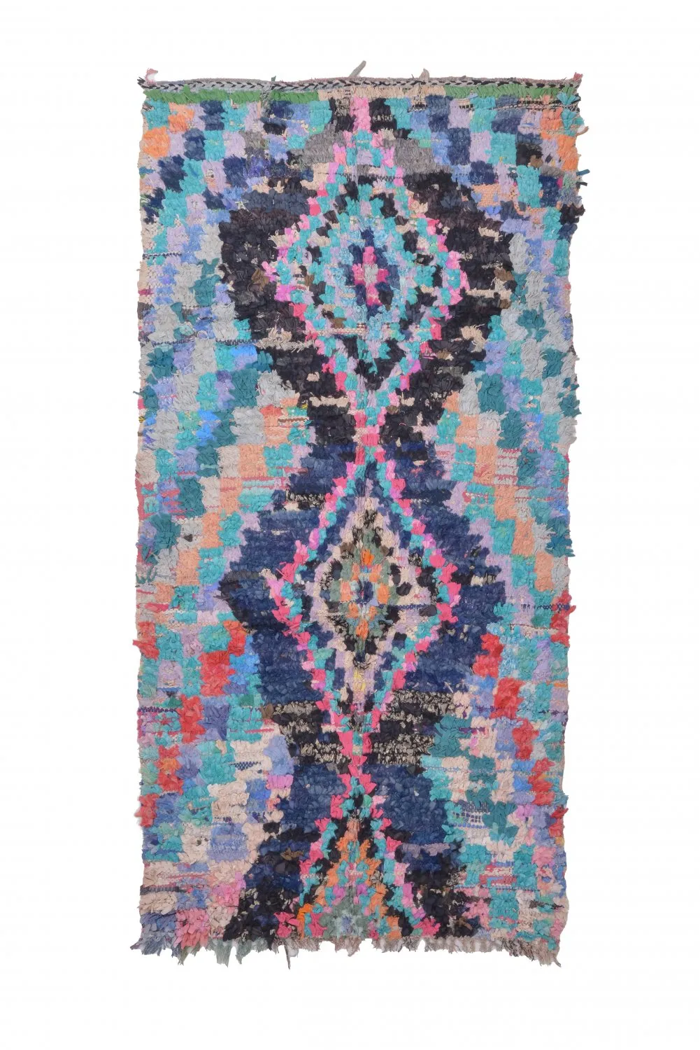 Tappeto Berberi Dal Marocco Boucherouite 235 x 115 cm