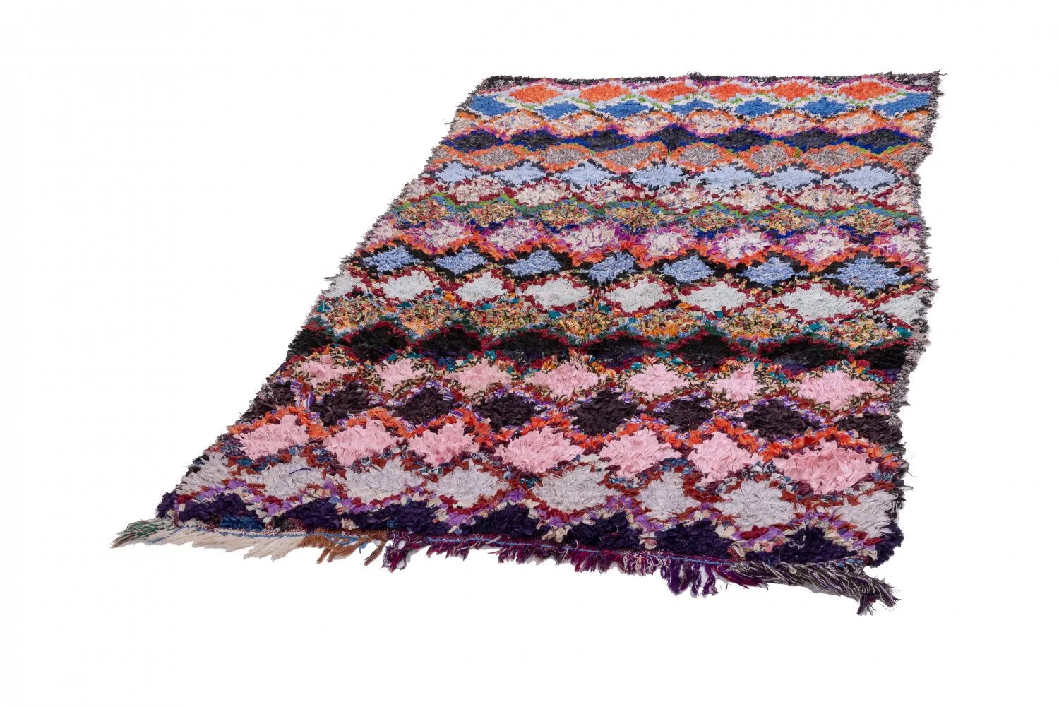Tappeto Berberi Dal Marocco Boucherouite 220 x 130 cm