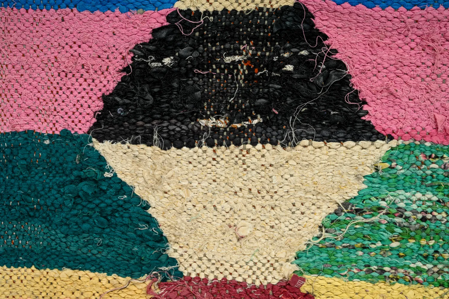 Tappeto Berberi Dal Marocco Boucherouite 145 x 275 cm
