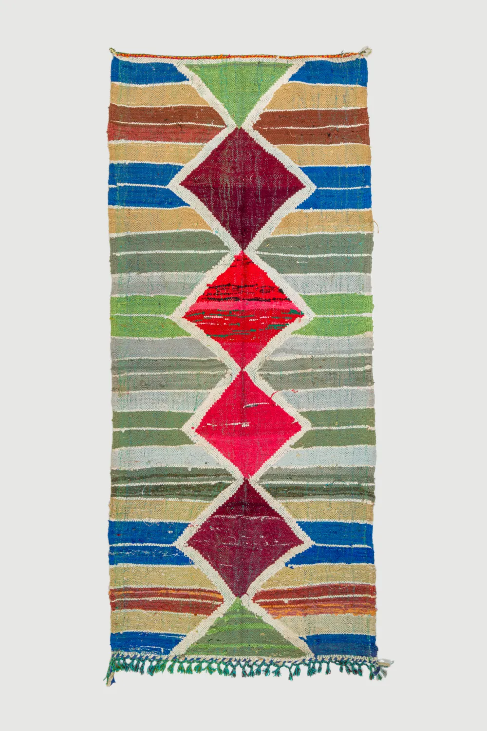 Tappeto Berberi Dal Marocco Boucherouite 120 x 280 cm