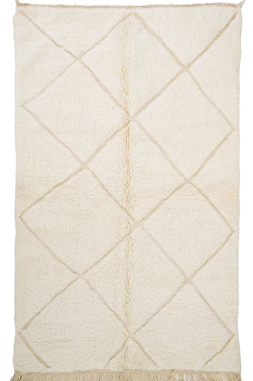 Tappeto Kilim In Stile Berbero Del Marocco Beni Ourain 160 x 260 cm