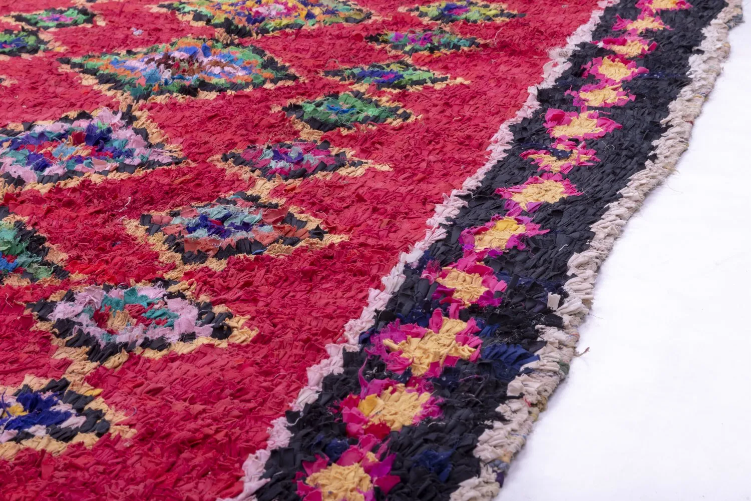 Tappeto Berberi Dal Marocco Boucherouite 255 x 145 cm