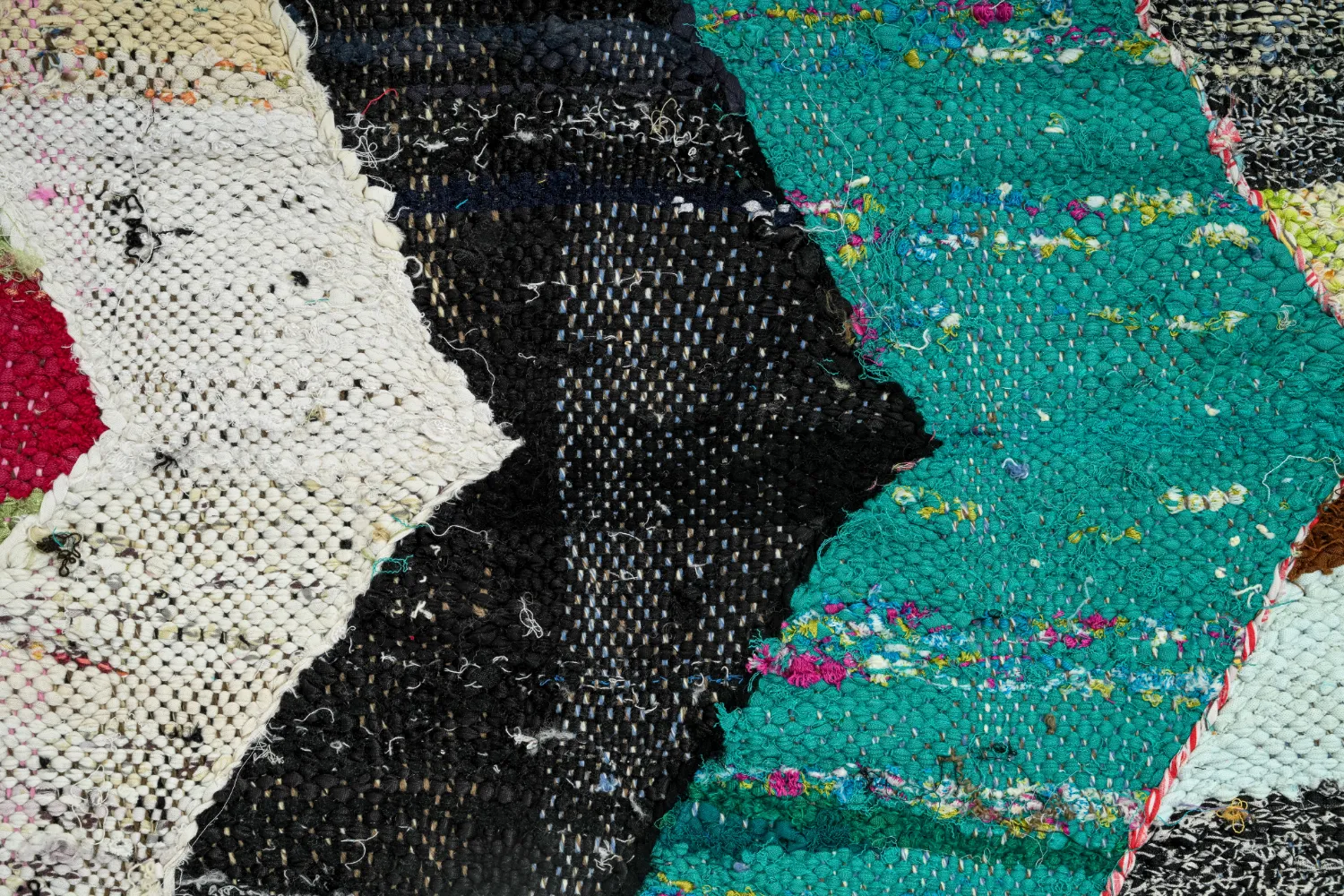 Tappeto Berberi Dal Marocco Boucherouite 140 x 265 cm