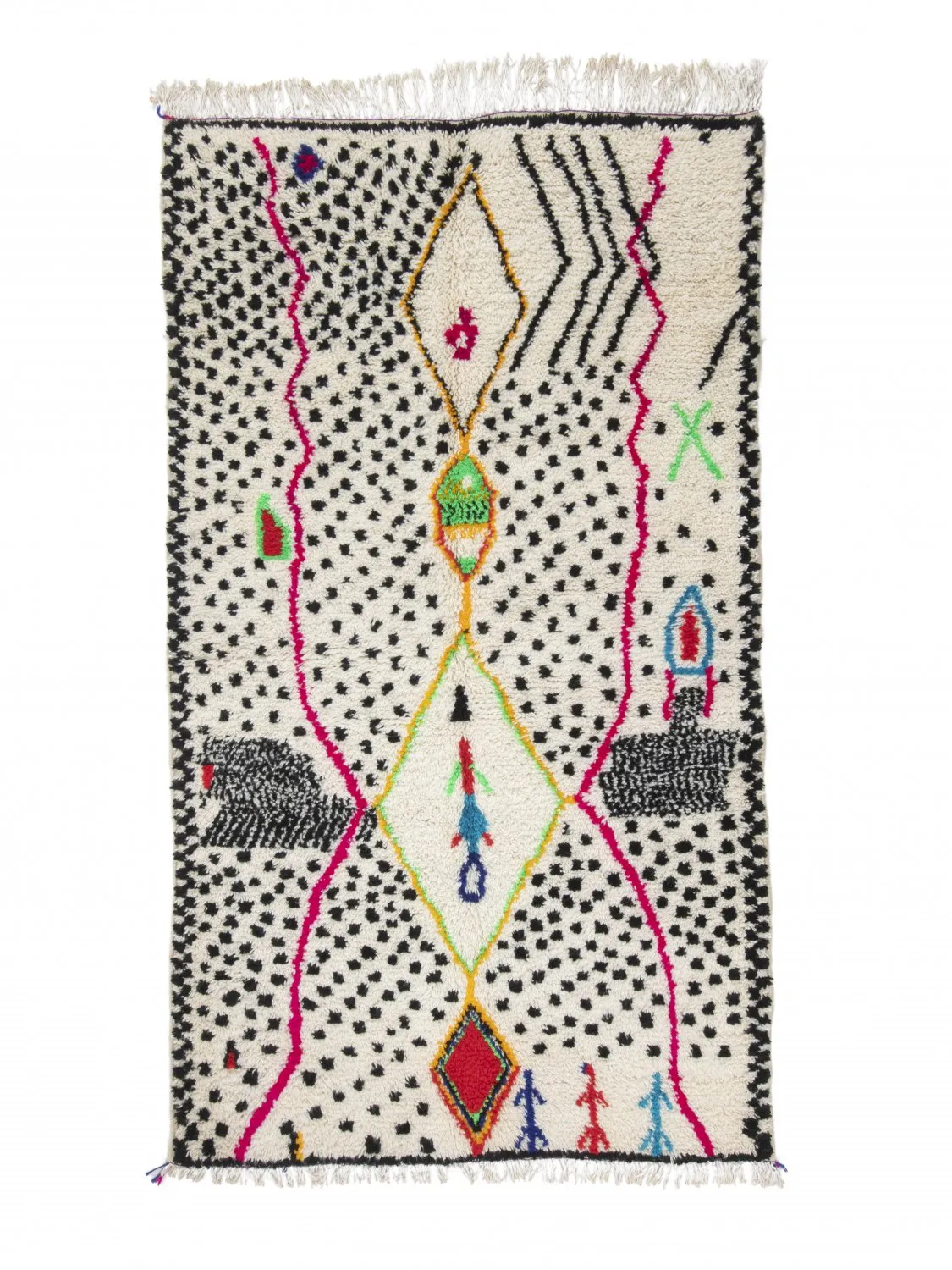 Tappeto Kilim In Stile Berbero Del Marocco Azilal 250 x 140 cm