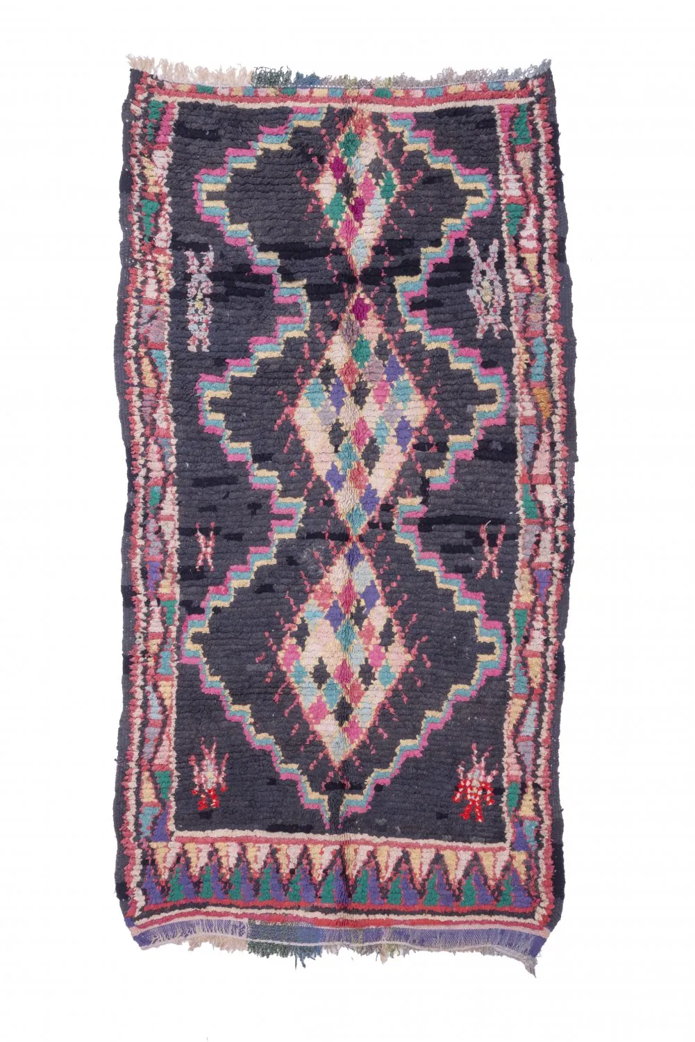 Tappeto Berberi Dal Marocco Boucherouite 240 x 130 cm