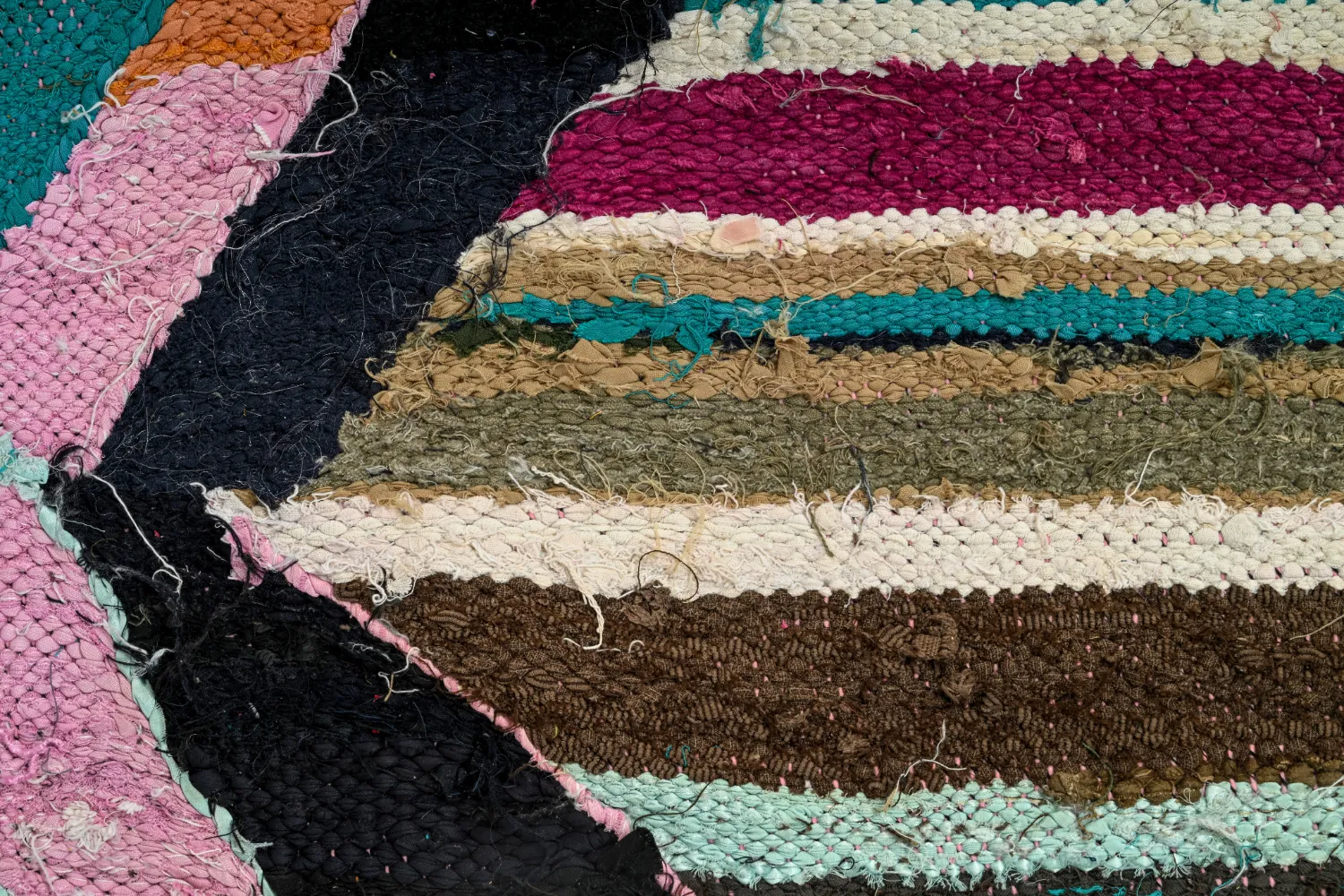 Tappeto Berberi Dal Marocco Boucherouite 135 x 265 cm