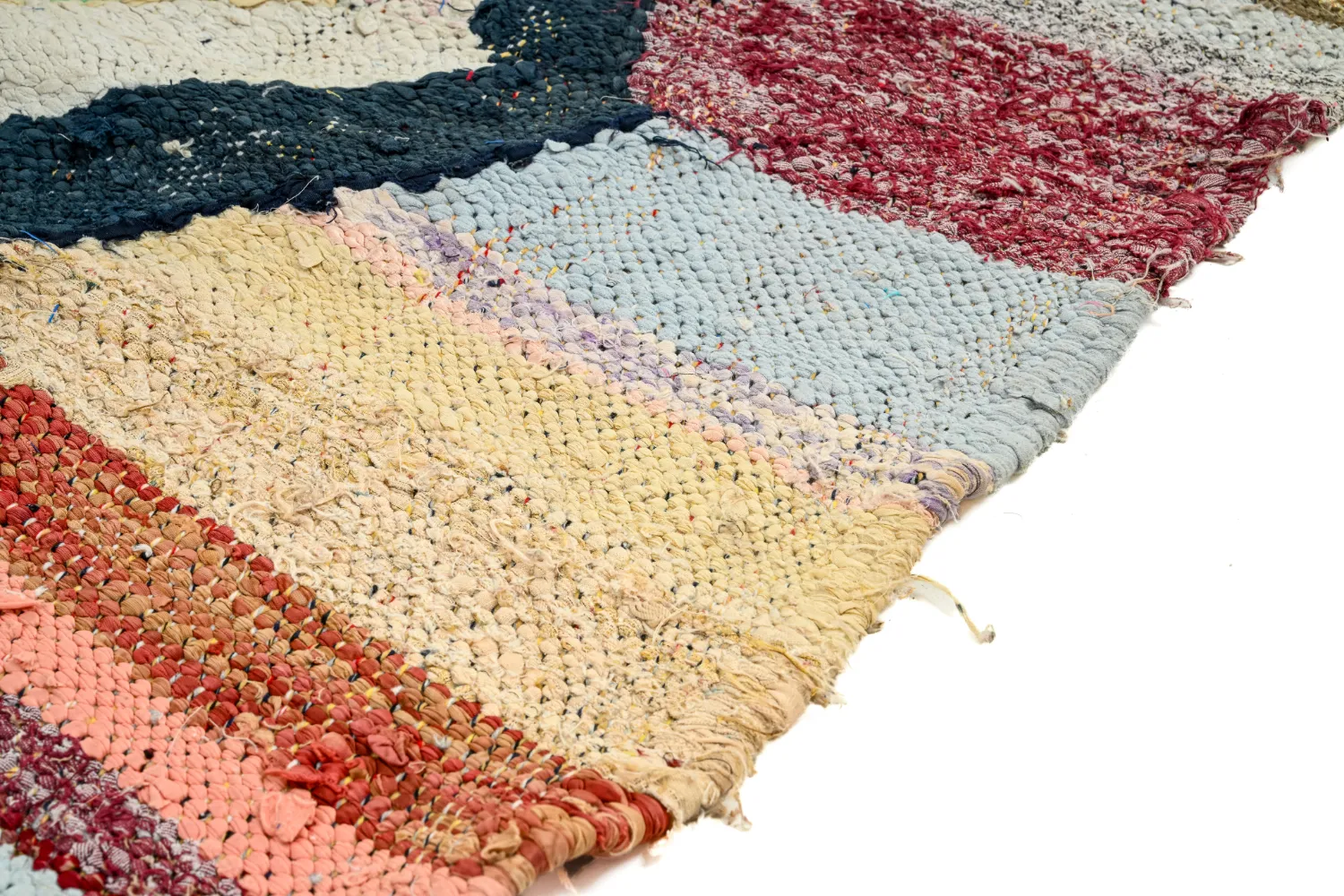 Tappeto Berberi Dal Marocco Boucherouite 135 x 215 cm
