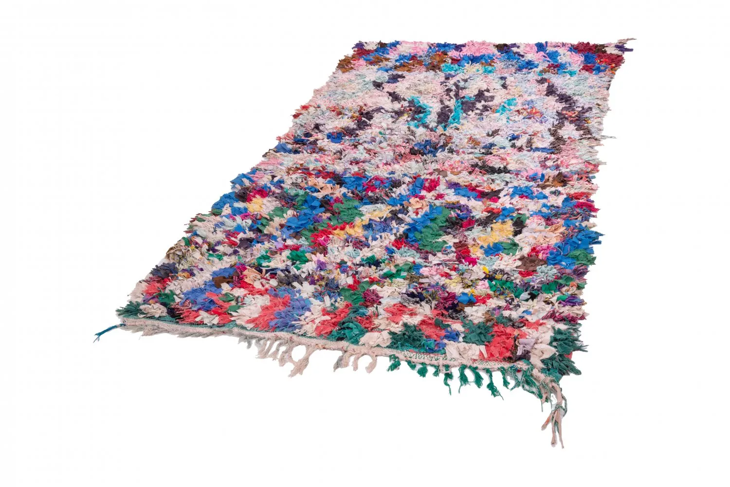 Tappeto Berberi Dal Marocco Boucherouite 220 x 140 cm