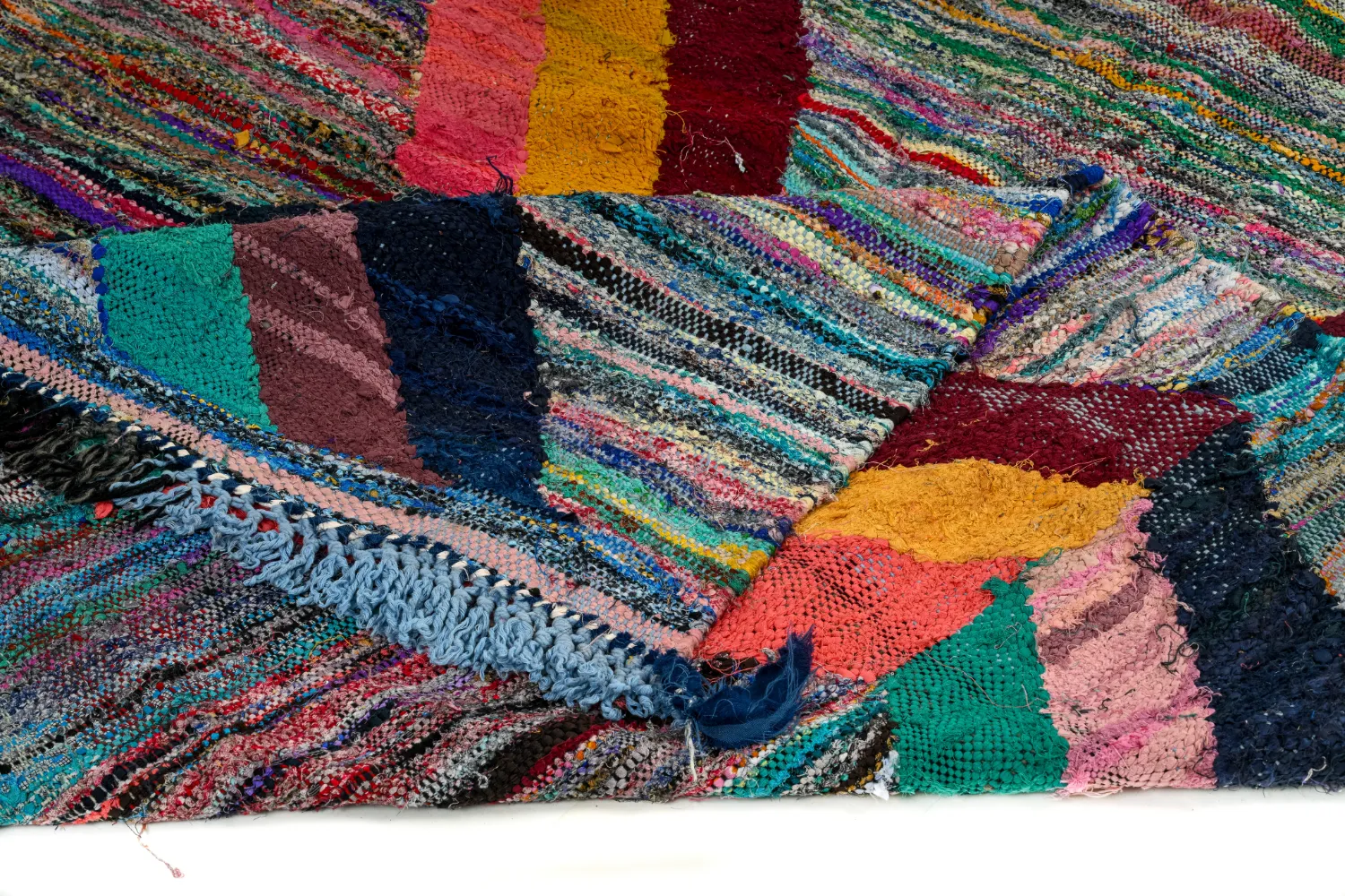 Tappeto Berberi Dal Marocco Boucherouite 150 x 325 cm