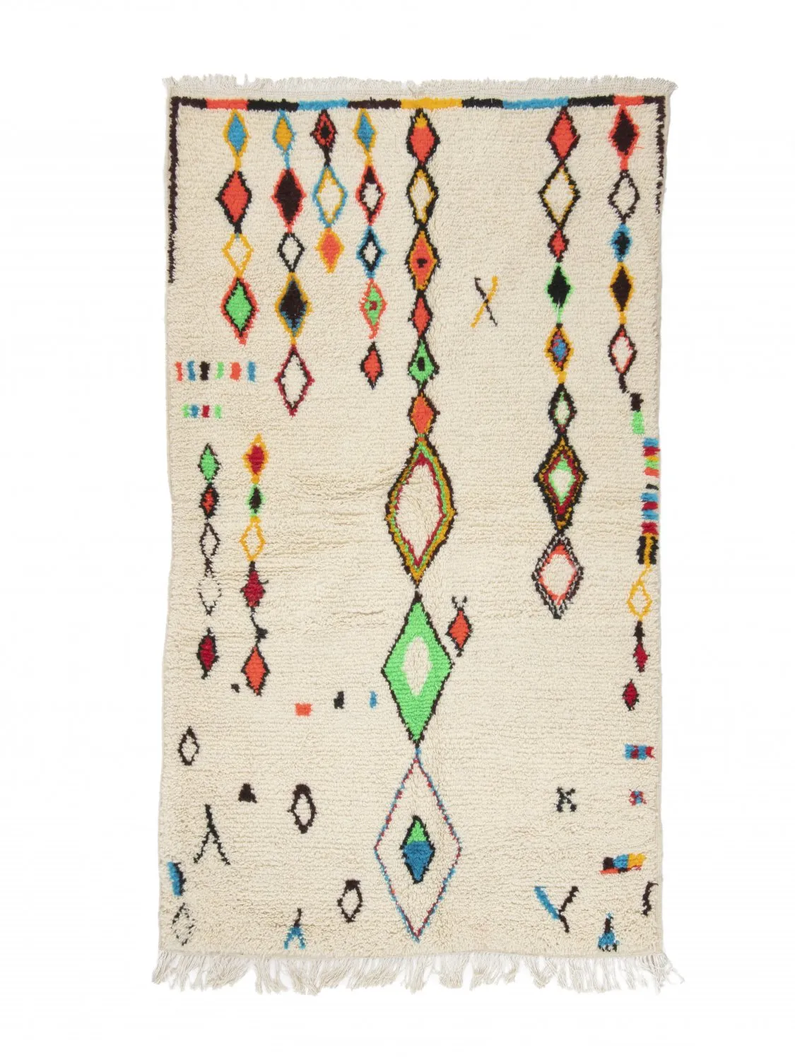 Tappeto Kilim In Stile Berbero Del Marocco Azilal 250 x 140 cm