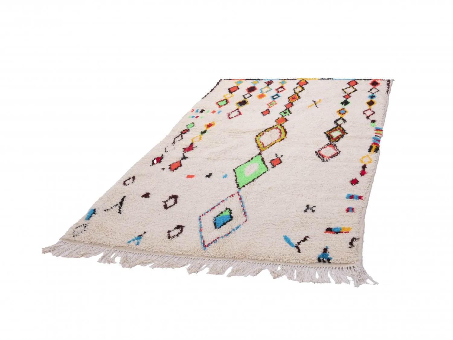 Tappeto Kilim In Stile Berbero Del Marocco Azilal 250 x 140 cm