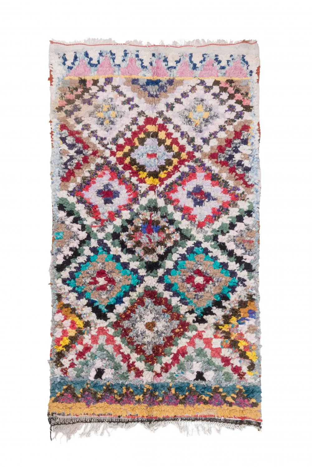 Tappeto Berberi Dal Marocco Boucherouite 235 x 130 cm