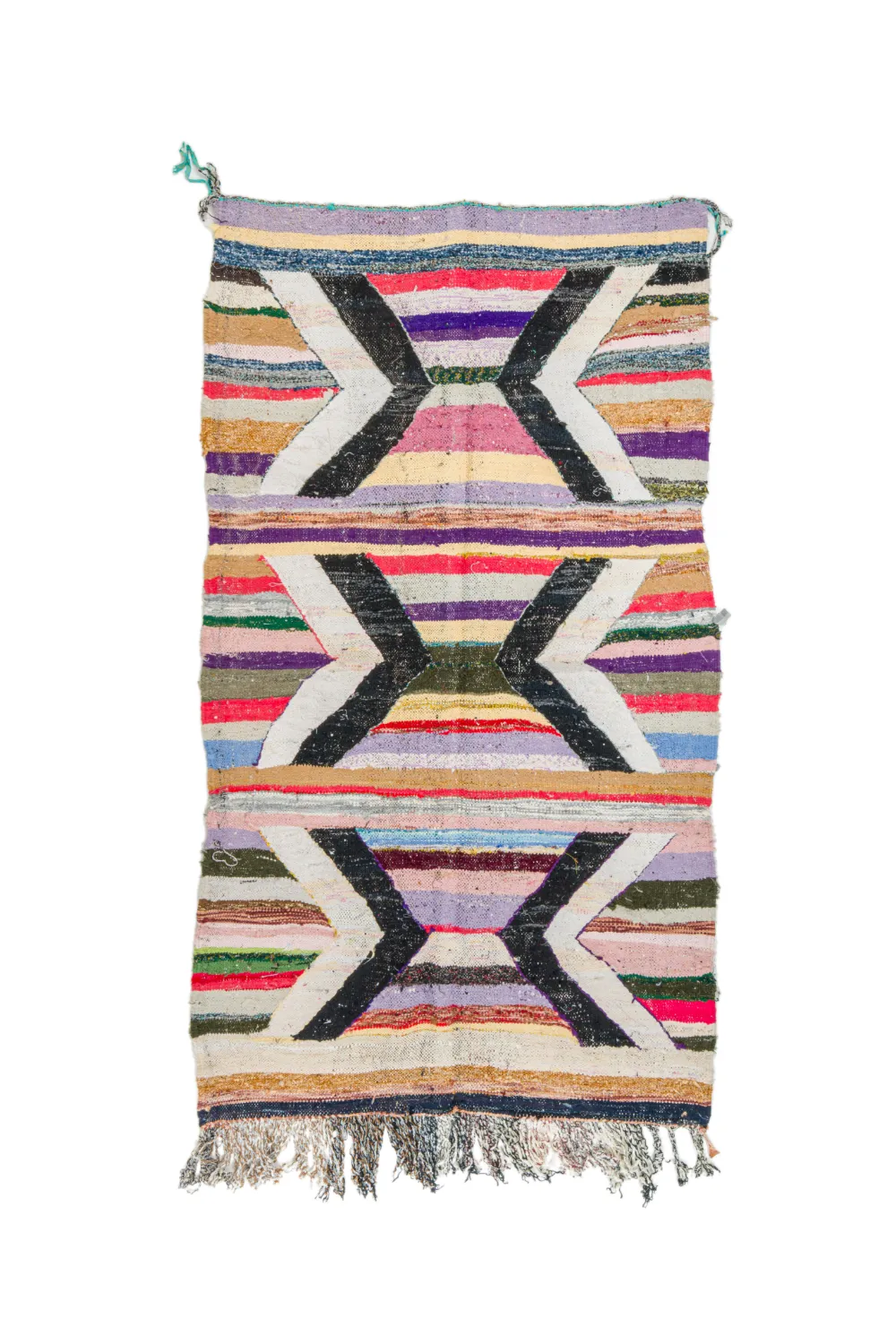 Tappeto Berberi Dal Marocco Boucherouite 125 x 230 cm
