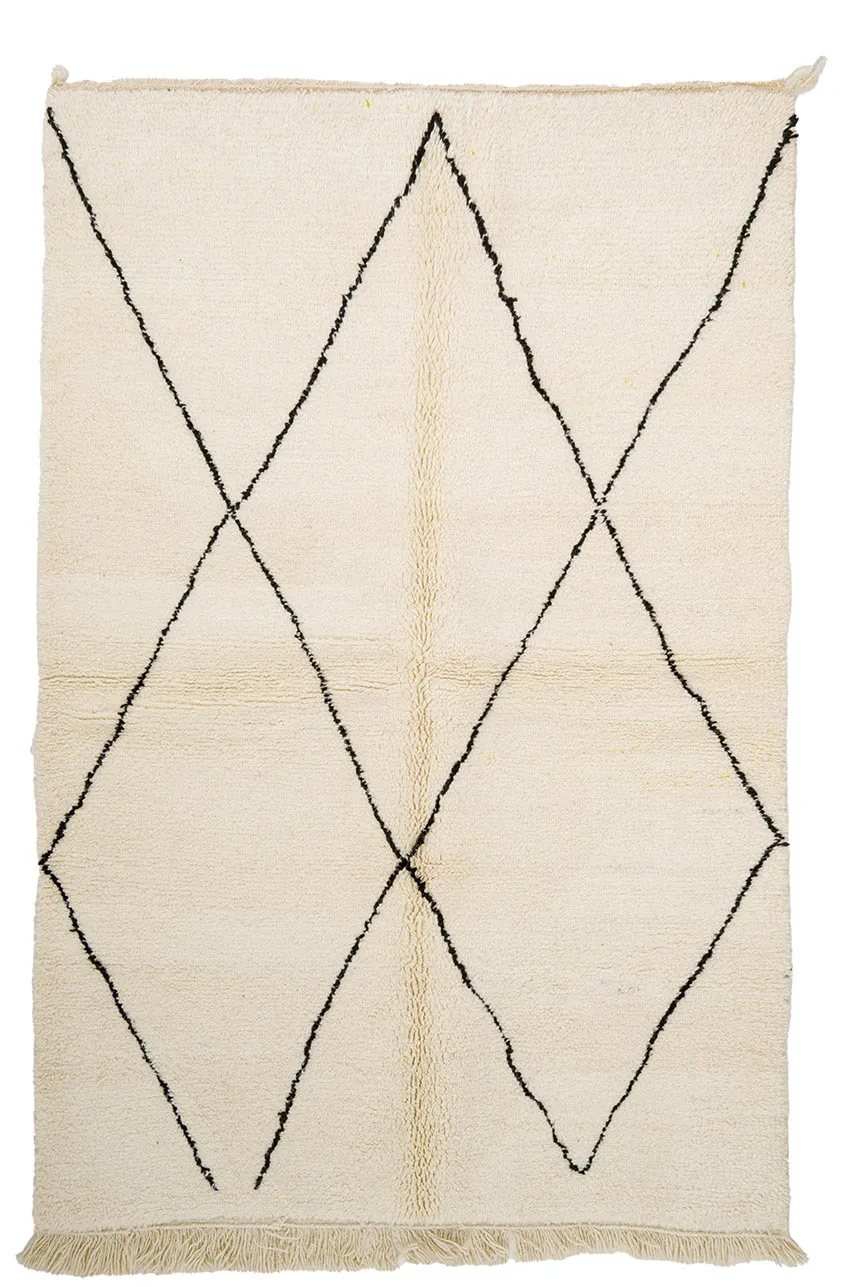 Tappeto Kilim In Stile Berbero Del Marocco Beni Ourain 150 x 230 cm
