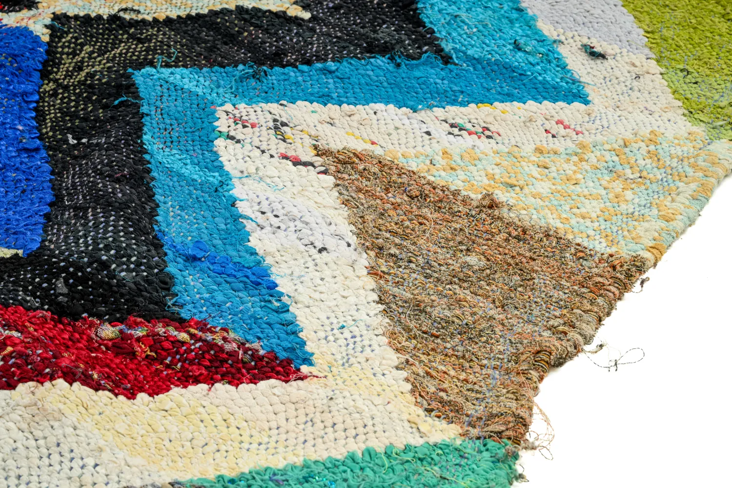 Tappeto Berberi Dal Marocco Boucherouite 125 x 250 cm
