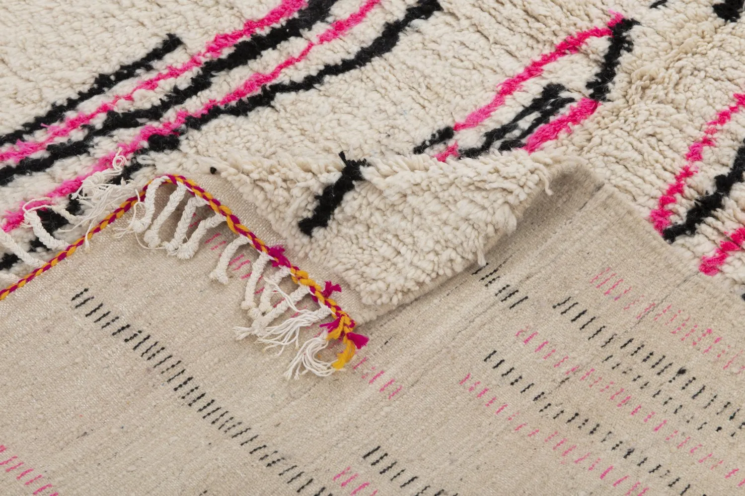 Tappeto Kilim In Stile Berbero Del Marocco Azilal 250 x 140 cm