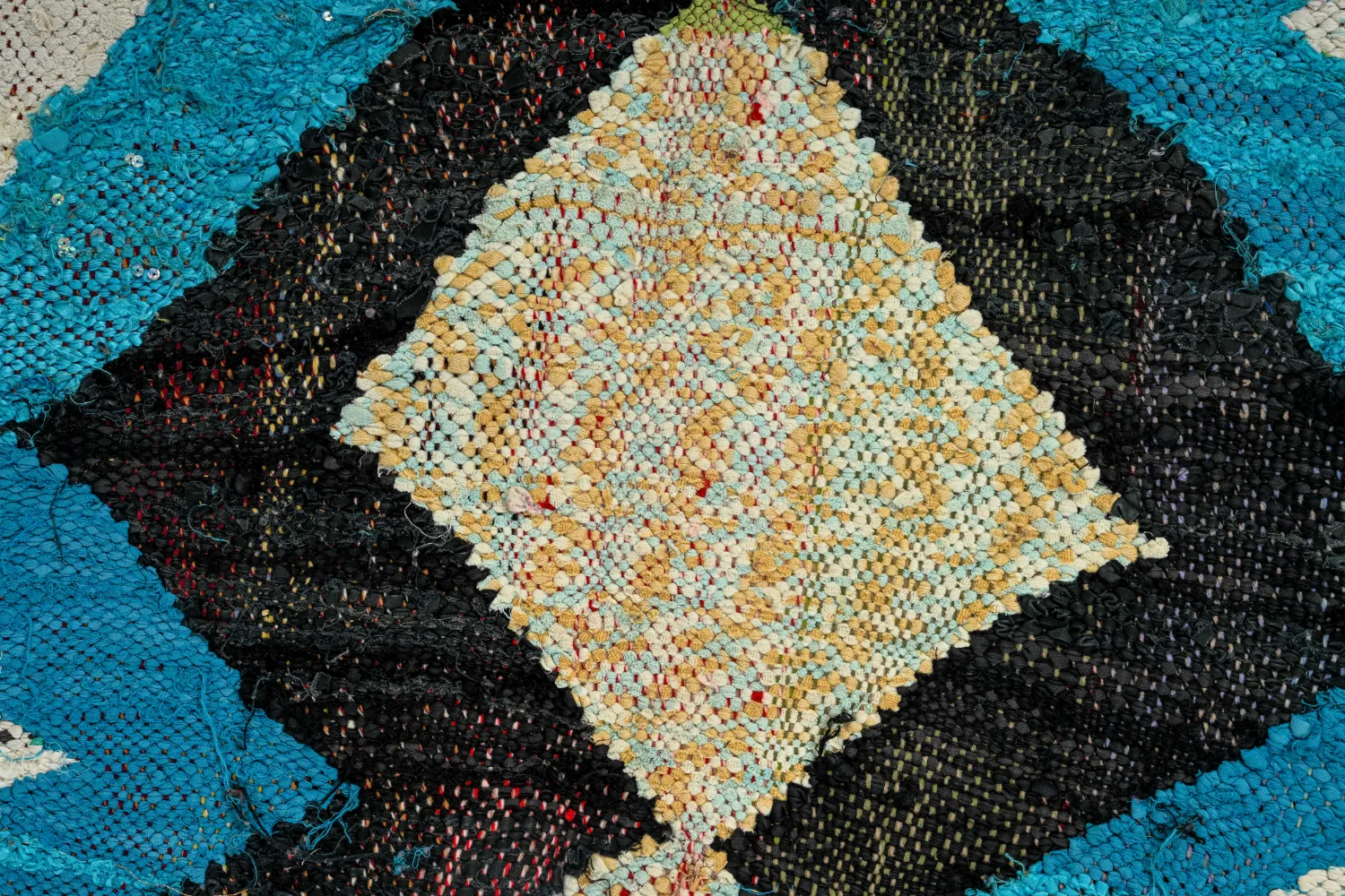 Tappeto Berberi Dal Marocco Boucherouite 125 x 250 cm