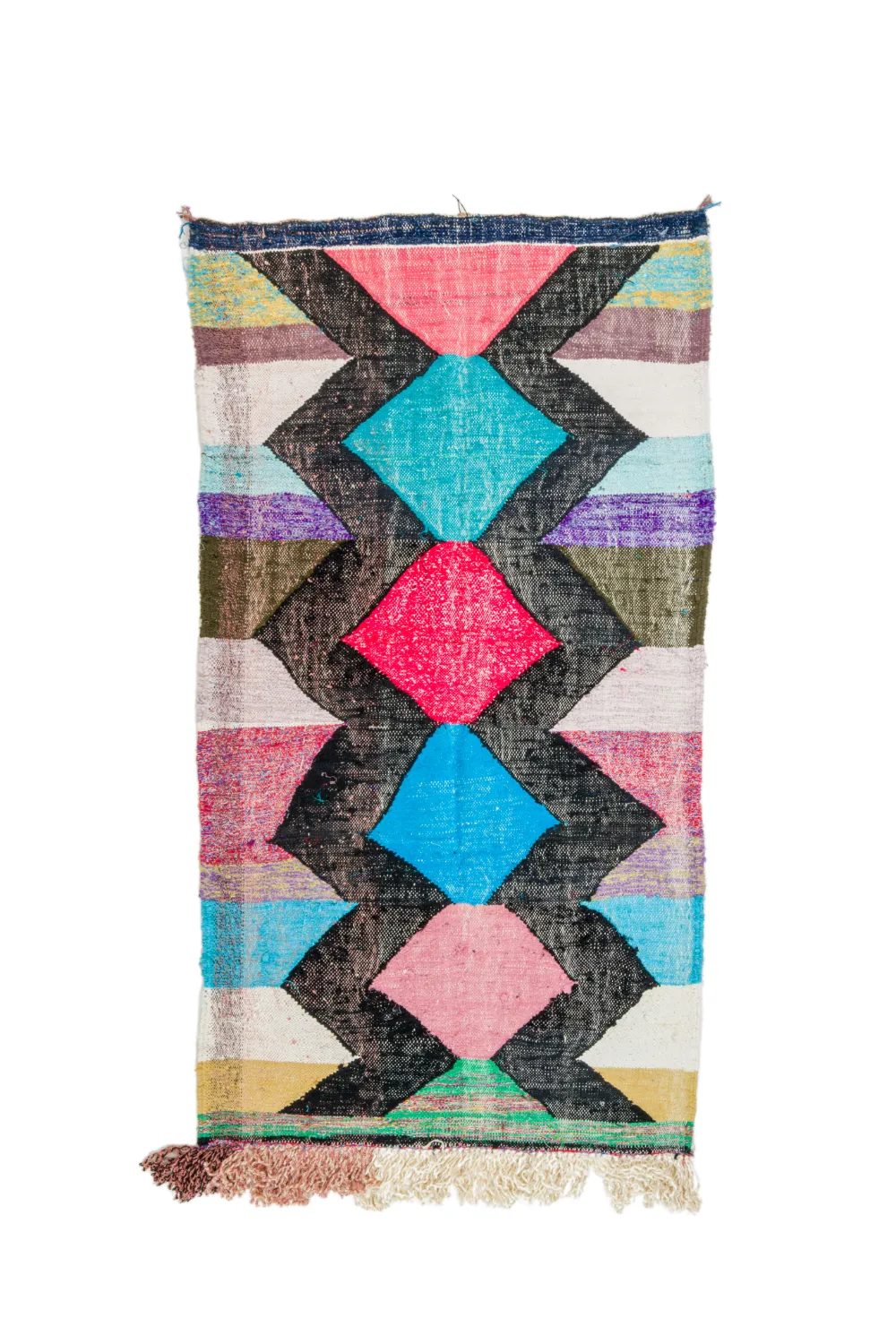 Tappeto Berberi Dal Marocco Boucherouite 120 x 230 cm