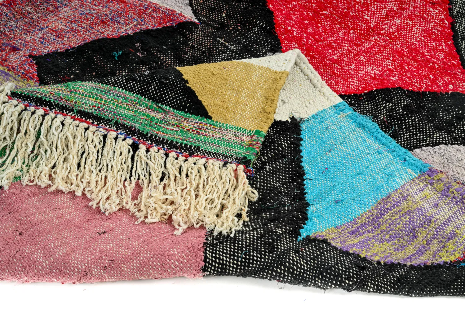 Tappeto Berberi Dal Marocco Boucherouite 120 x 230 cm
