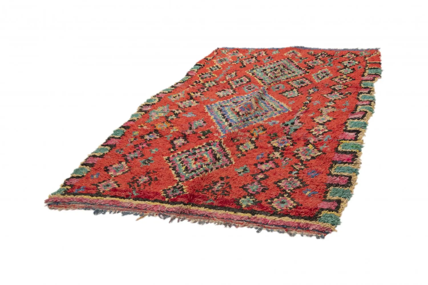 Tappeti Berberi Dal Marocco Boucherouite 245 x 140 cm