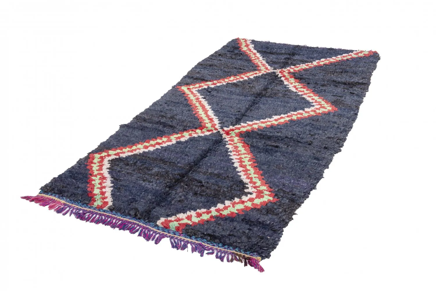 Tappeto Berberi Dal Marocco Boucherouite 265 x 135 cm