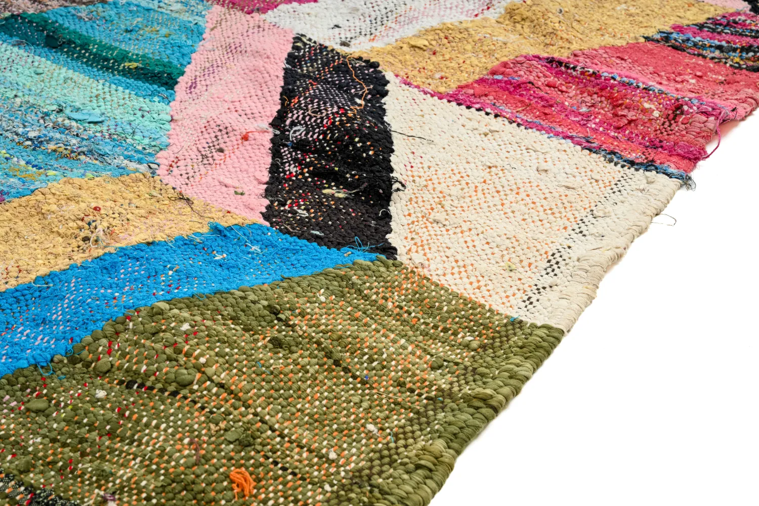 Tappeto Berberi Dal Marocco Boucherouite 150 x 275 cm