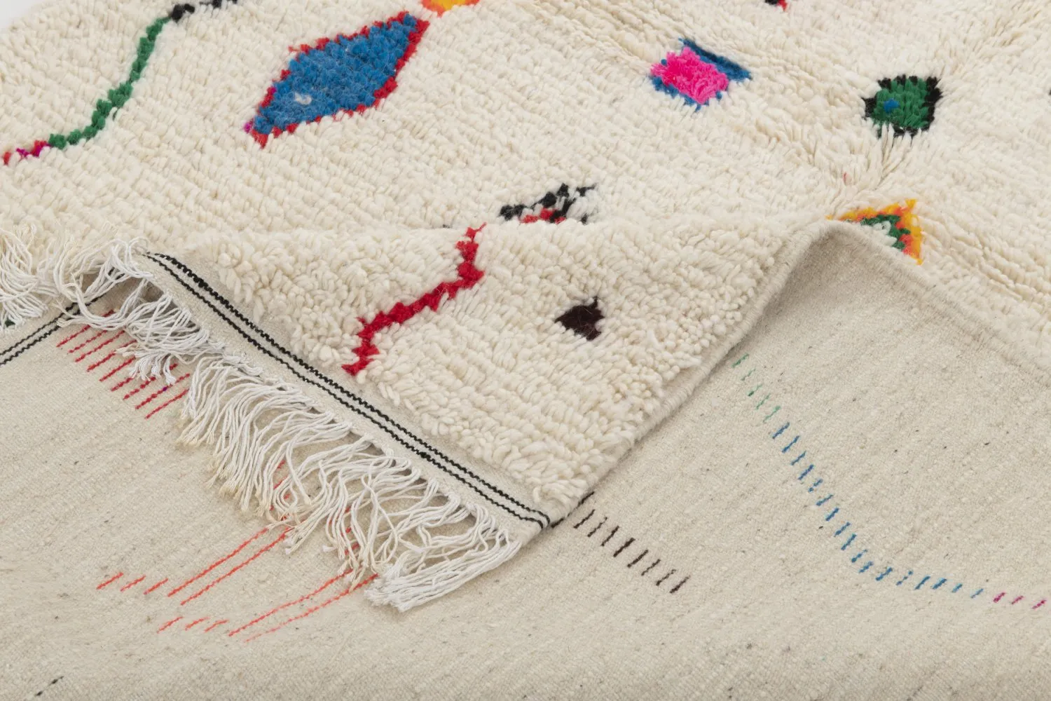 Tappeto Kilim In Stile Berbero Del Marocco Azilal 260 x 140 cm
