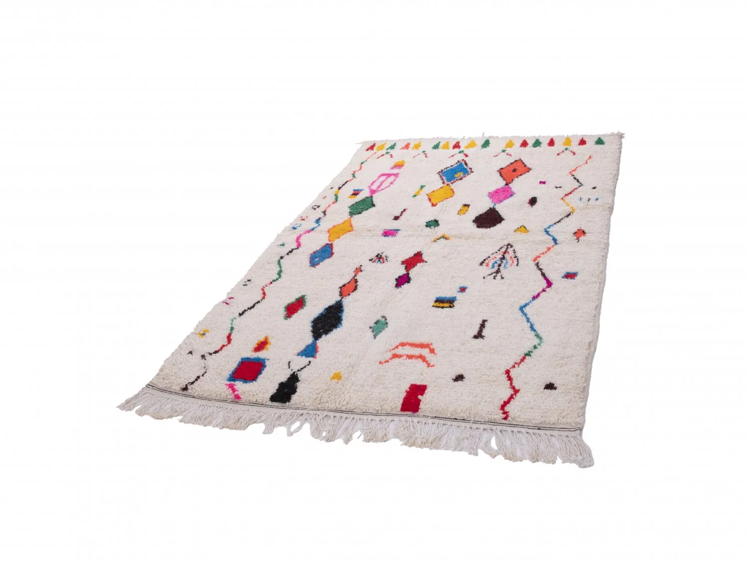 Tappeto Kilim In Stile Berbero Del Marocco Azilal 260 x 140 cm